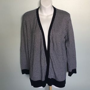 Verve ami women’s cardigan chevron print size M